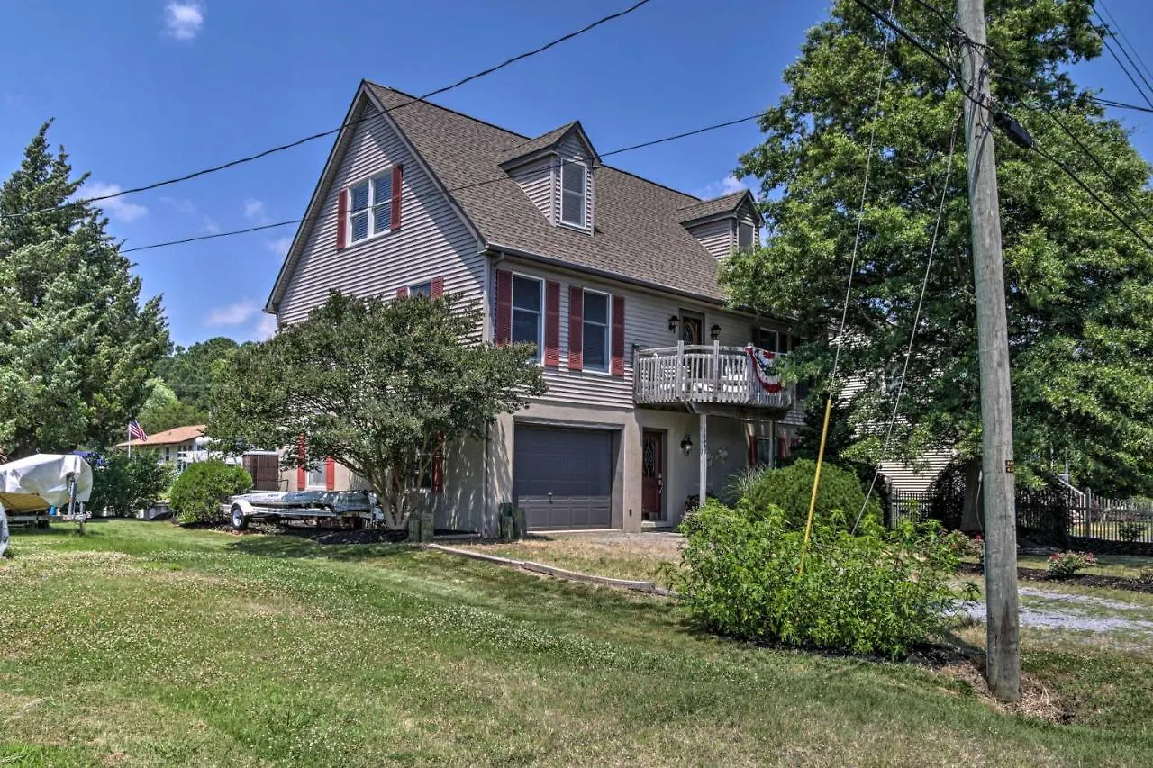 Canal-front Ocean Getaway With Deck And Dock! Ocean Pines