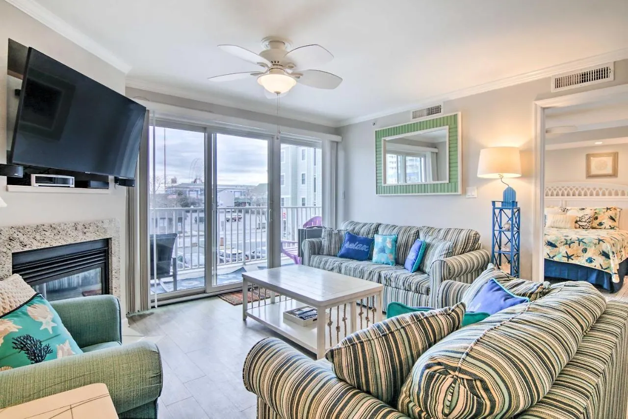 Ocean Spacious Balcony, Walk To Beach! Ocean City
