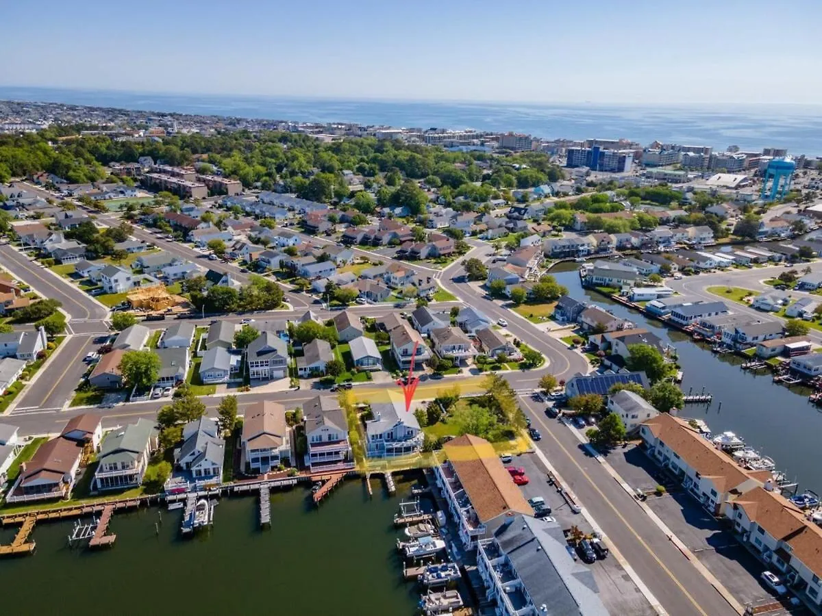 Luxury Waterfront Dock Game Sunset Views Ocean City