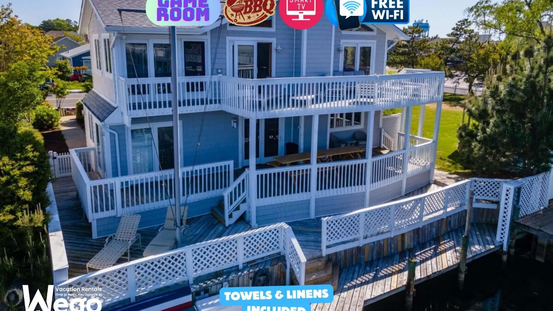 Luxury Waterfront Dock Game Sunset Views * Ocean City